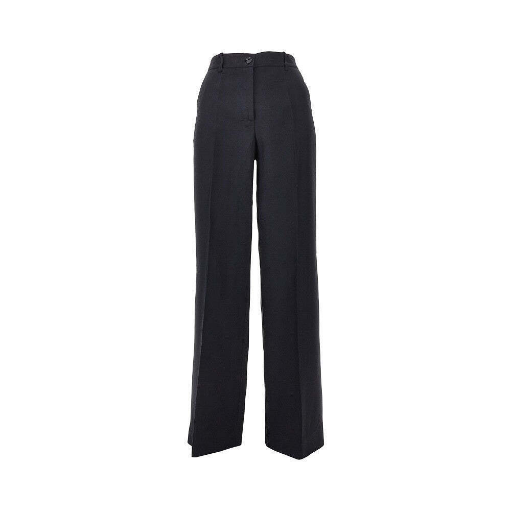 P.A.R.O.S.H. Linen-Blend Straight Leg Pants